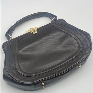 Via Spiga Vintage Dark Brown Leather handbag